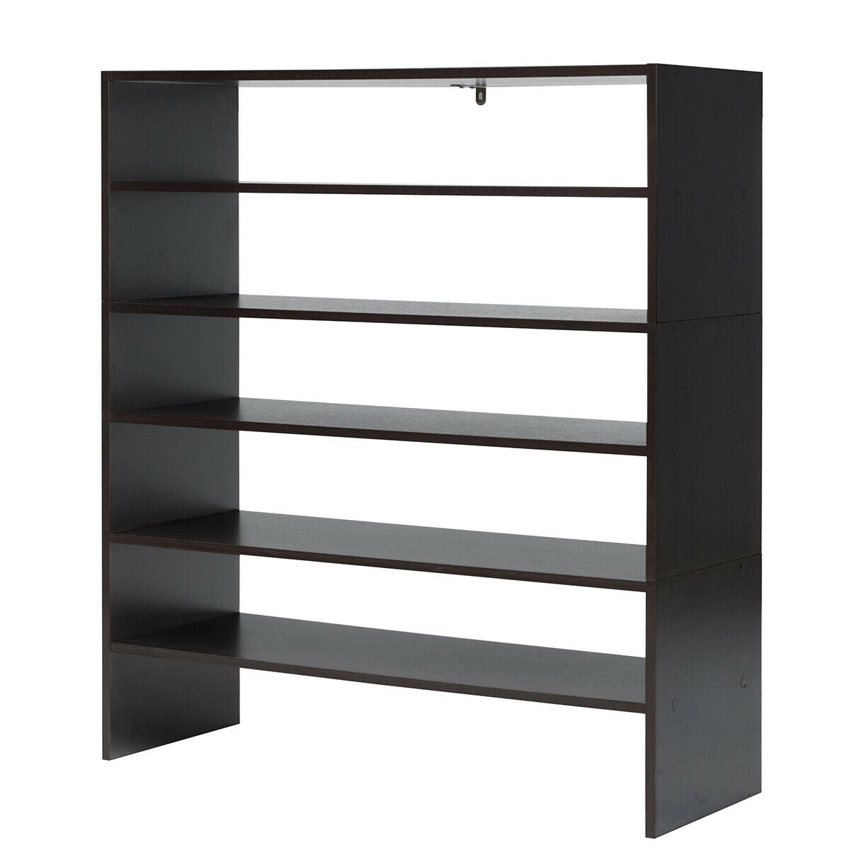 3 Pieces 31-Inch Stackable Multi-Shape Shoe Rack, Brown Shoe Racks & Storage Benches at Gallery Canada