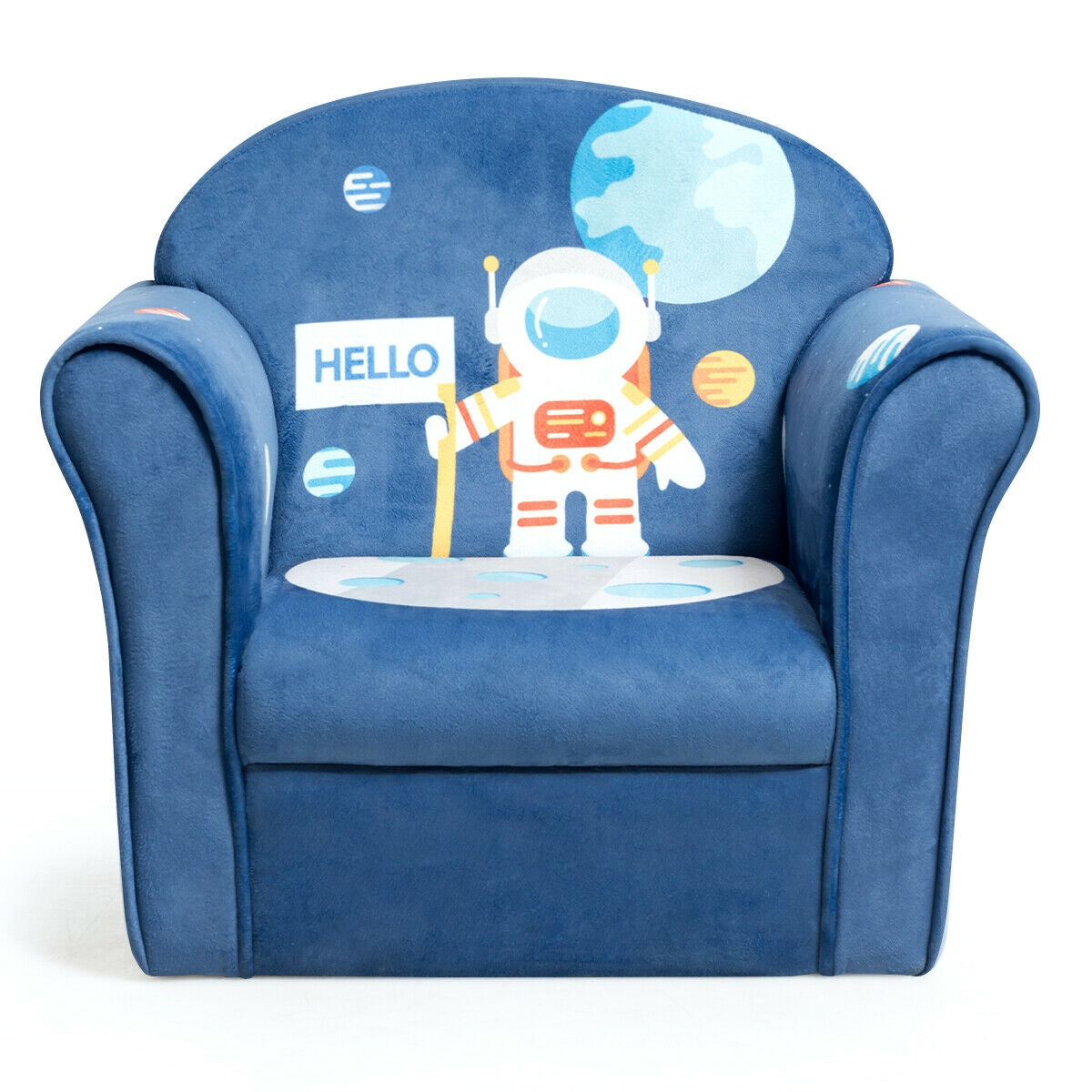 Kids Astronaut Armrest Upholstered Couch, Blue Kids Chairs & Seating at Gallery Canada