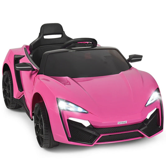 12V 2.4G RC Electric Vehicle with Lights, Pink