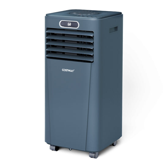 8000BTU 3-in-1 Portable Air Conditioner with Remote Control, Dark Blue Portable Air Conditioners Dark Blue at Gallery Canada