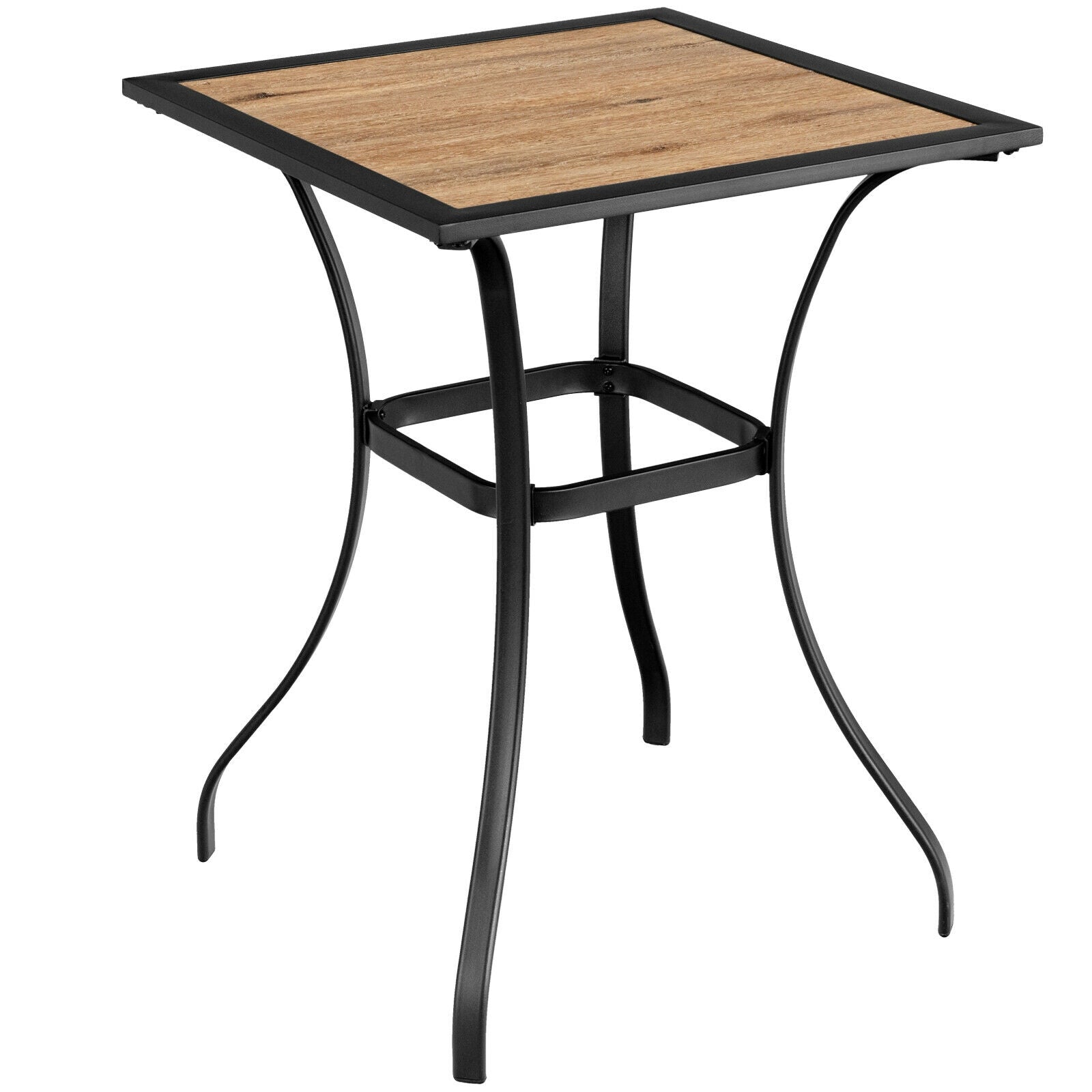 Patio Square Bar Table for Garden Backyard, Black Patio Bar Furniture at Gallery Canada