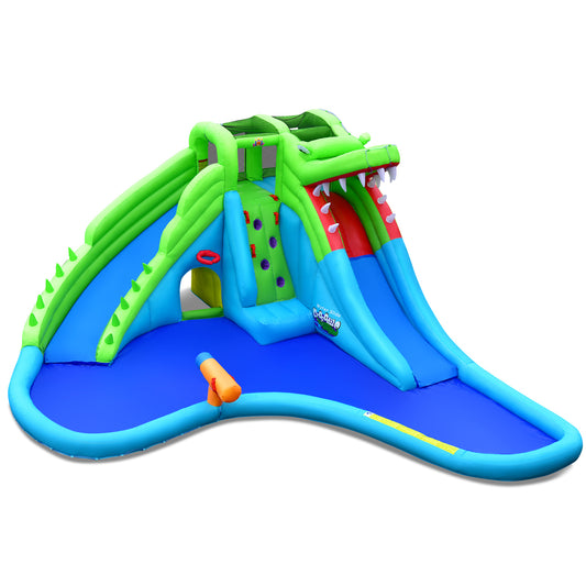 7-In-1 Inflatable Bounce House With Splashing Pool, No Blower Bounce House Options at Gallery Canada