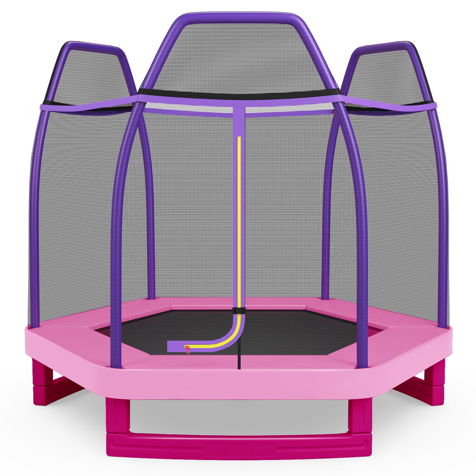 7 Feet Kids Recreational Bounce Jumper Trampoline, Pink Trampolines at Gallery Canada