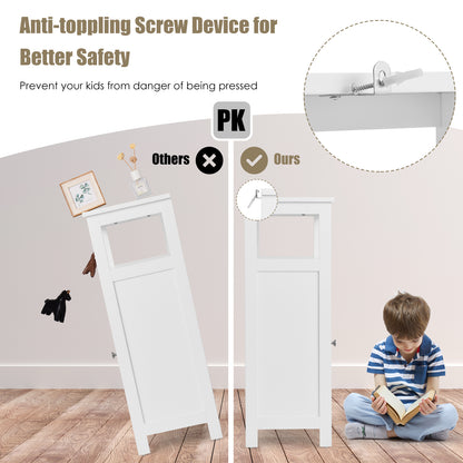 Floor Cabinet Multifunction Storage Rack Organizer Stand, White Floor Cabinets at Gallery Canada