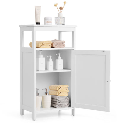 Floor Cabinet Multifunction Storage Rack Organizer Stand, White Floor Cabinets at Gallery Canada