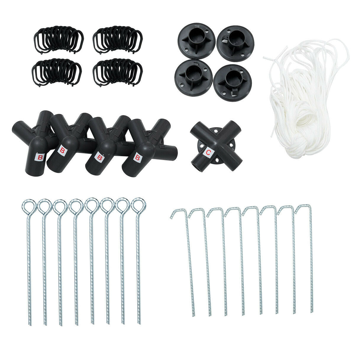 Canopy Gazebo Tent Shelter Garden Lawn Patio with Mosquito Netting, Beige Gazebos at Gallery Canada