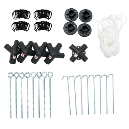 Canopy Gazebo Tent Shelter Garden Lawn Patio with Mosquito Netting, Beige Gazebos at Gallery Canada