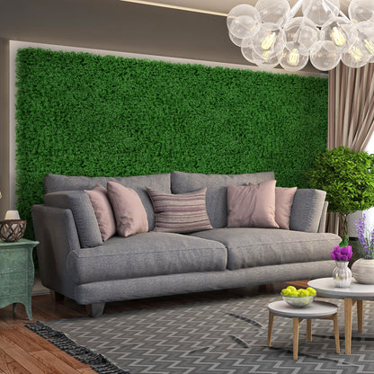 12 Pieces 20 x 20 inches Artificial Grass Wall Panels for Garden Yard Balcony, Green Faux Plants at Gallery Canada