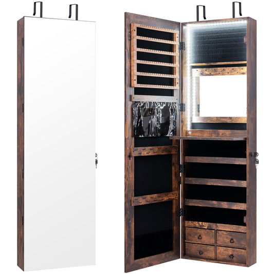 Multipurpose Storage Cabinet, 4 Drawers, Rustic Brown Jewelry Armoires Rustic Brown at Gallery Canada