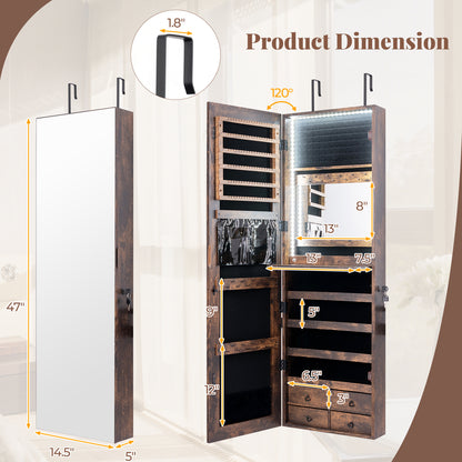 Multipurpose Storage Cabinet, 4 Drawers, Rustic Brown Jewelry Armoires at Gallery Canada