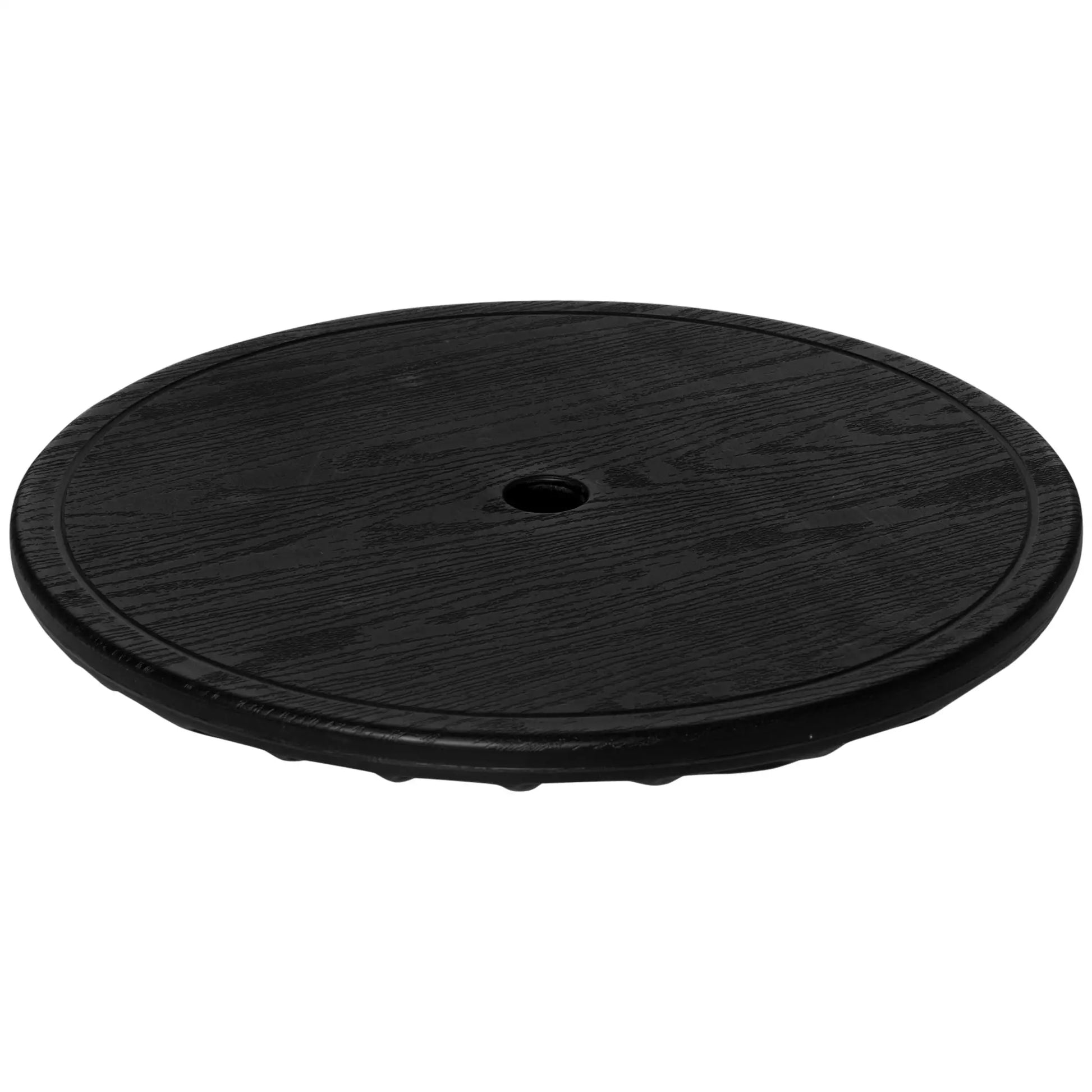 19.7" Round Patio Umbrella Table Tray, for Pool, Beach, Garden, Black Patio Umbrellas at Gallery Canada