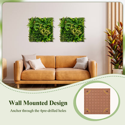 20" x 20" 3D Hanging Hedge, Mixed Faux Plants, Indoor Outdoor, Green Faux Plants at Gallery Canada