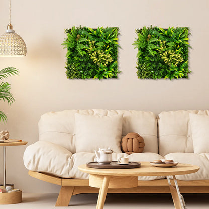 20" x 20" 3D Hanging Hedge, Mixed Faux Plants, Indoor Outdoor, Green Faux Plants at Gallery Canada