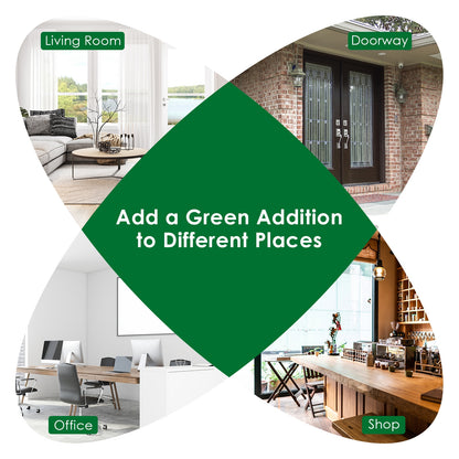 4 Feet Artificial Topiary Triple Ball Tree Plant, Green Faux Plants at Gallery Canada