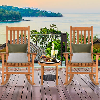 Outdoor Rocking Chair Single Rocker for Patio Deck, Natural Patio Rocking Chairs & Gliders at Gallery Canada