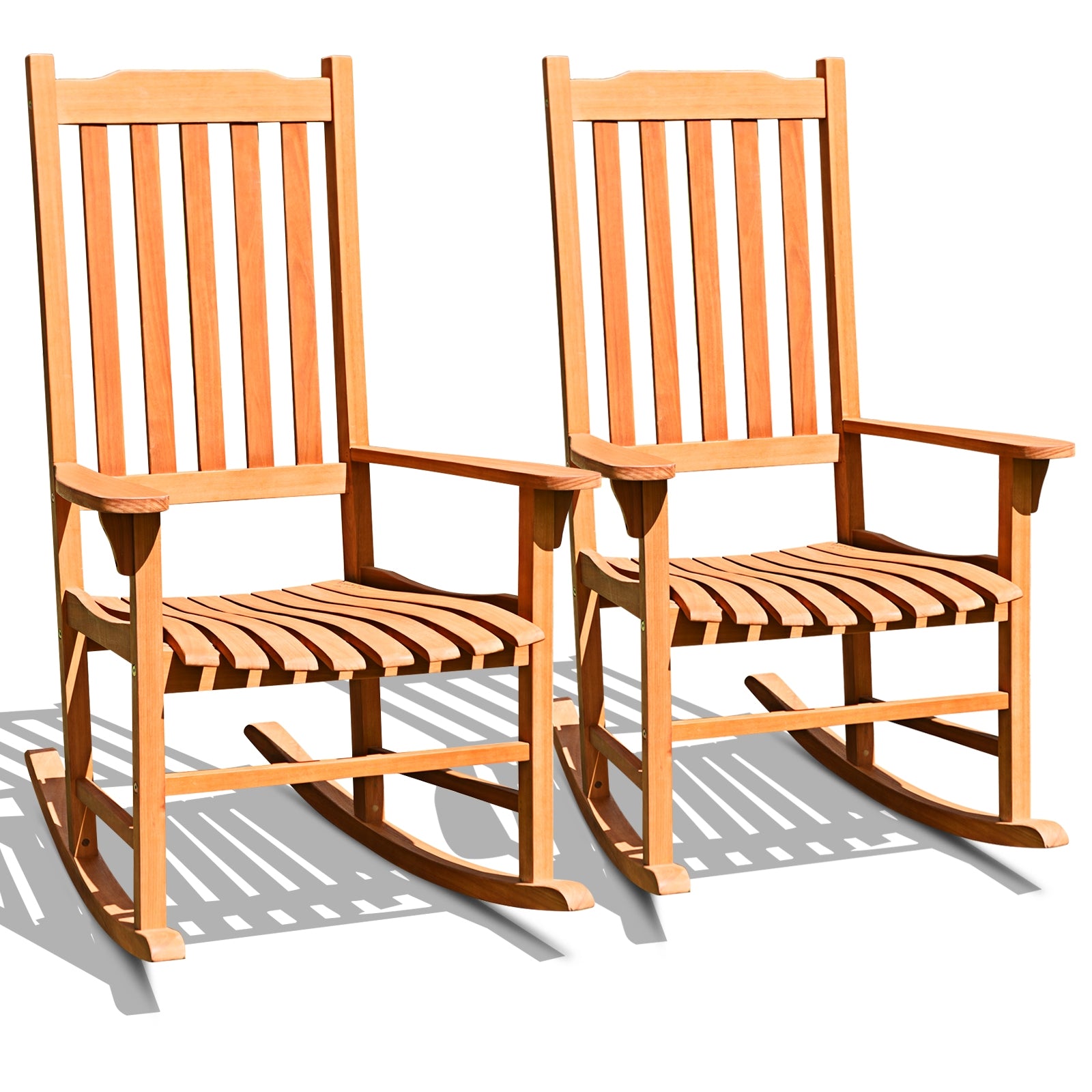 Outdoor Rocking Chair Single Rocker for Patio Deck, Natural Patio Rocking Chairs & Gliders at Gallery Canada