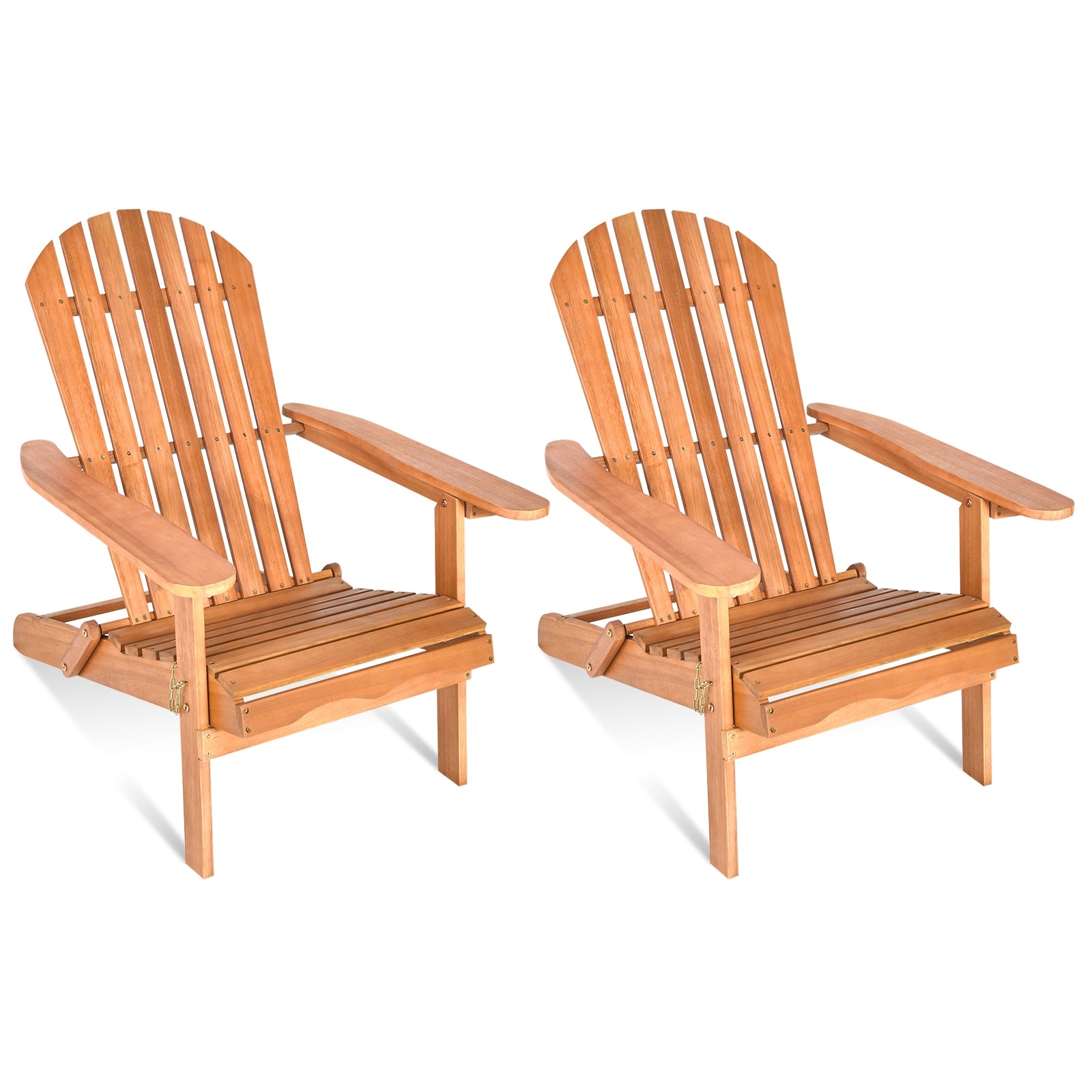 Foldable Outdoor Wood Lounger Chair, Natural Adirondack Chairs at Gallery Canada