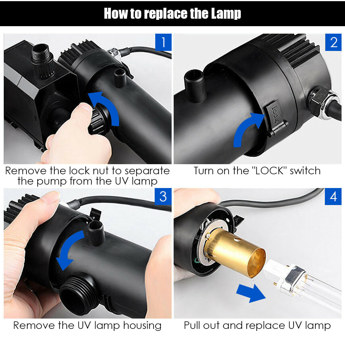 All-in-One 660 GPH Pond Filter Pump with Sterilizer and Fountain Jet, Black Watering & Irrigation at Gallery Canada