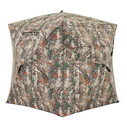 360° One Way See Through Hunting Blind Ground Blind with Portable Carrying Bag, Camouflage Tents Camouflage at Gallery Canada