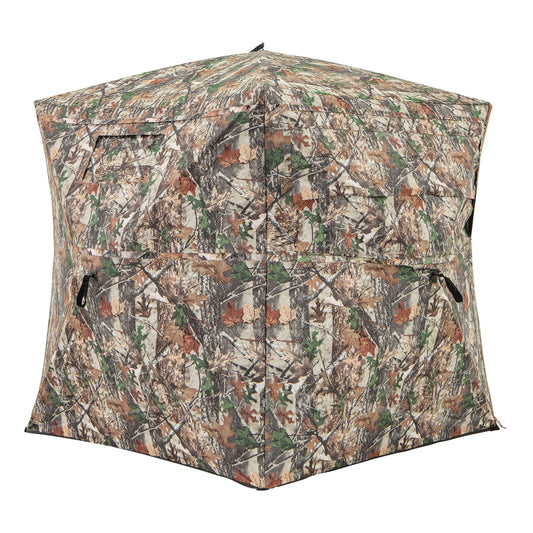 360° One Way See Through Hunting Blind Ground Blind with Portable Carrying Bag, Camouflage Tents Camouflage at Gallery Canada