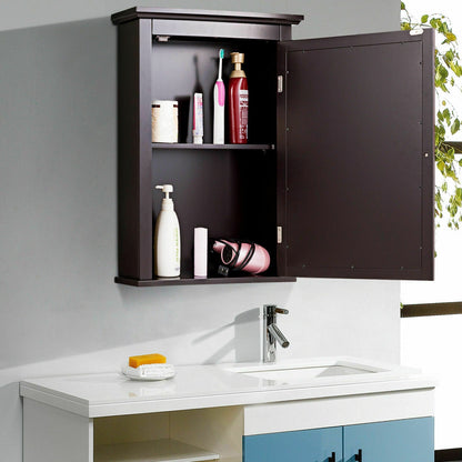 Bathroom Wall Mounted Storage Mirror Medicine Cabinet, Brown Wall Cabinets at Gallery Canada