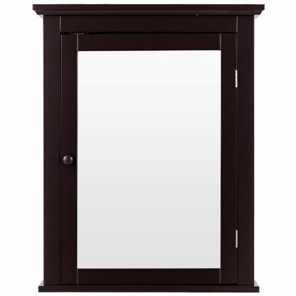 Bathroom Wall Mounted Storage Mirror Medicine Cabinet, Brown Wall Cabinets at Gallery Canada