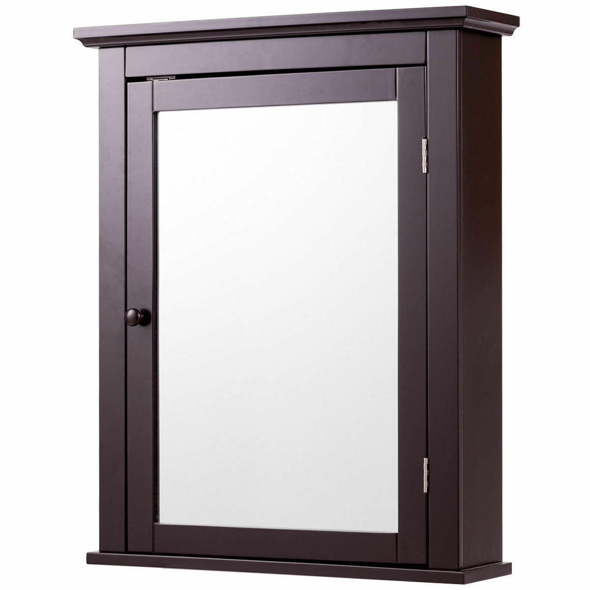 Bathroom Wall Mounted Storage Mirror Medicine Cabinet, Brown Wall Cabinets at Gallery Canada