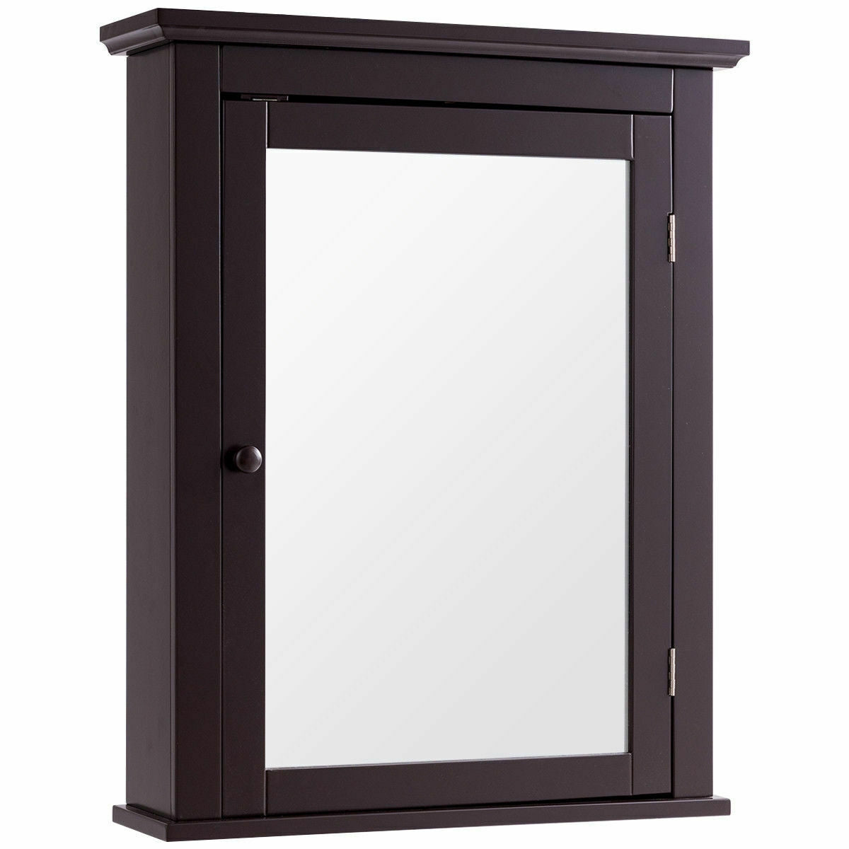 Bathroom Wall Mounted Storage Mirror Medicine Cabinet, Brown Wall Cabinets at Gallery Canada