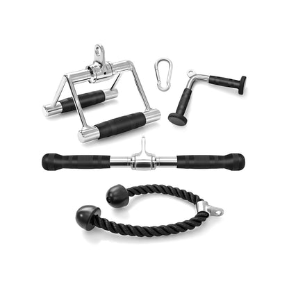 4-Piece Cable Machine Attachment Set for Home Gym Weights Accessories at Gallery Canada