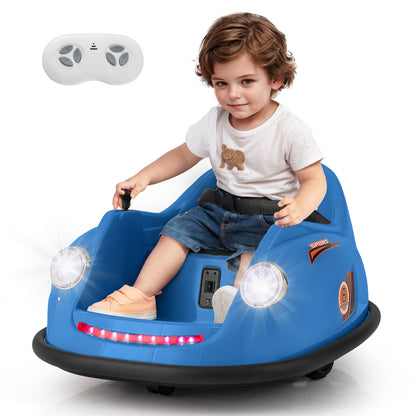 12V Electric Kids Ride on Bumper Car Battery Powered Bumping Car with Remote Control, Navy Powered Ride On Toys at Gallery Canada