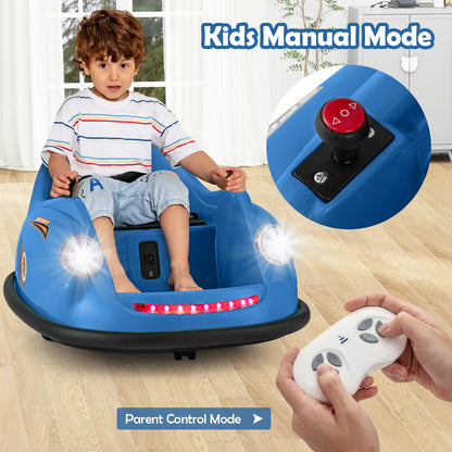 12V Electric Kids Ride on Bumper Car Battery Powered Bumping Car with Remote Control, Navy Powered Ride On Toys at Gallery Canada