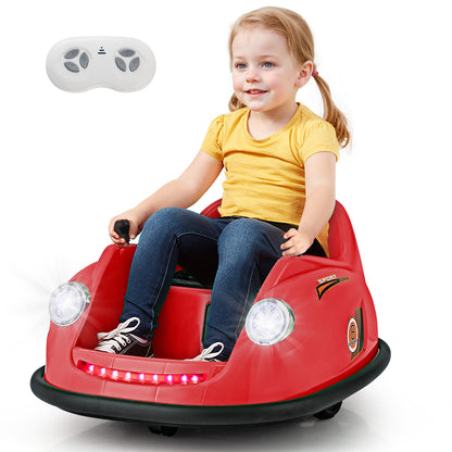 12V Electric Kids Ride on Bumper Car Battery Powered Bumping Car with Remote Control, Red Powered Ride On Toys at Gallery Canada