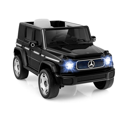 12V Licensed Mercedes-Benz EQG Kids Ride On Car with Remote Control, Black Powered Ride On Toys at Gallery Canada