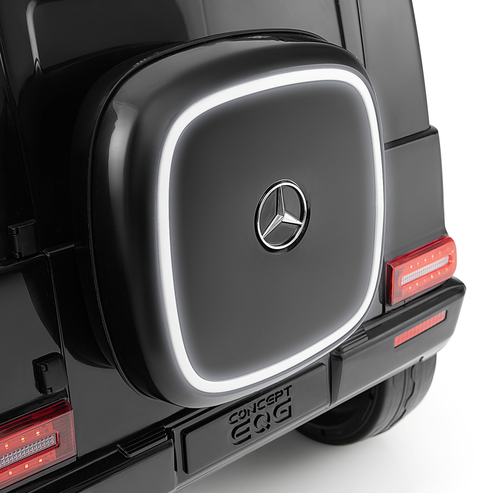 12V Licensed Mercedes-Benz EQG Kids Ride On Car with Remote Control, Black Powered Ride On Toys at Gallery Canada