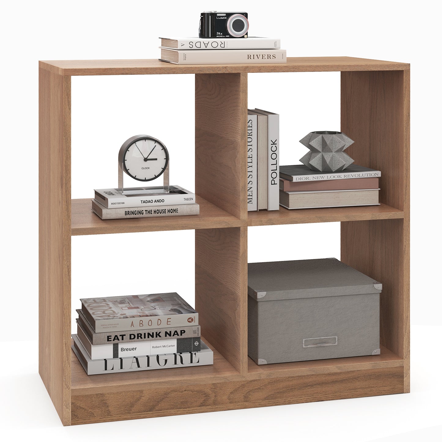 4-Cube Kids Bookcase with Open Shelves, Natural Bookcases at Gallery Canada
