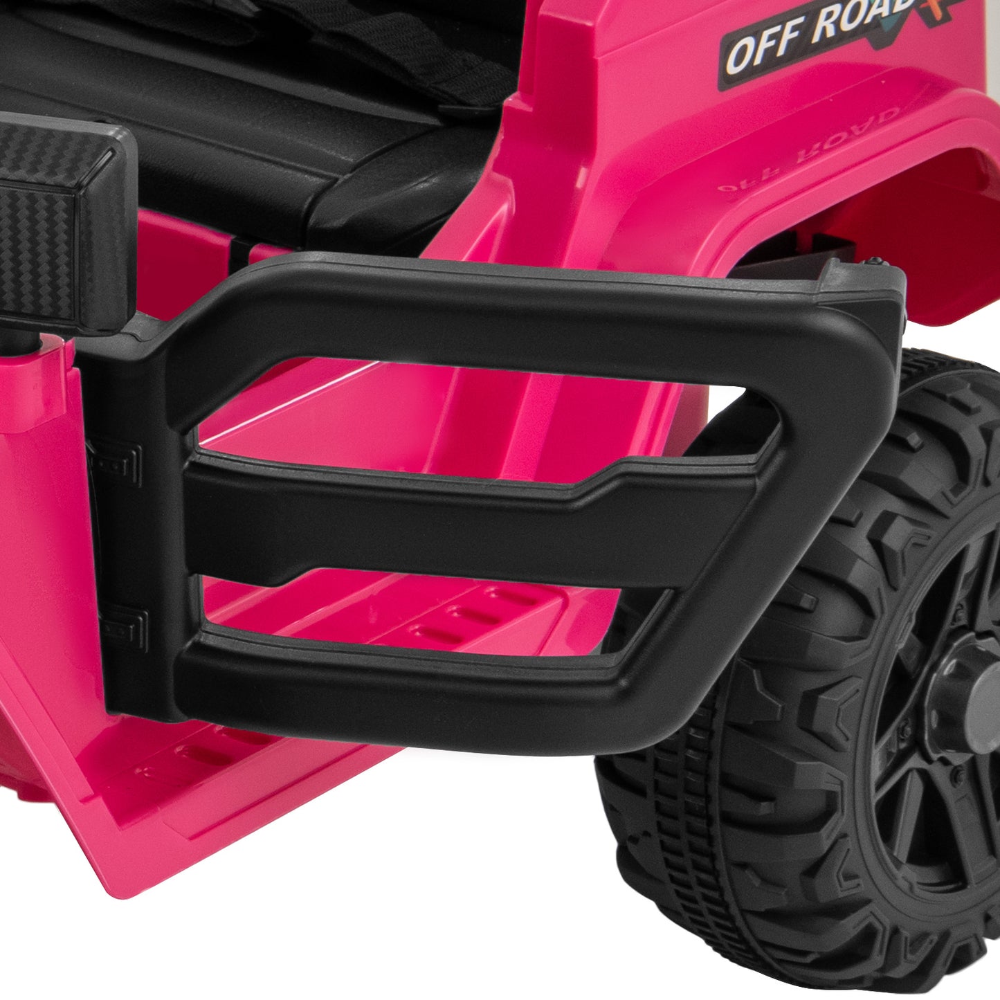 12V Kids Ride on Truck Car with Remote Control Threaded Wheels and 3 Speeds, Pink Powered Ride On Toys at Gallery Canada