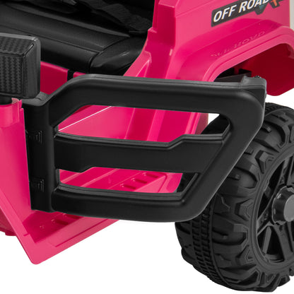 12V Kids Ride on Truck Car with Remote Control Threaded Wheels and 3 Speeds, Pink Powered Ride On Toys at Gallery Canada