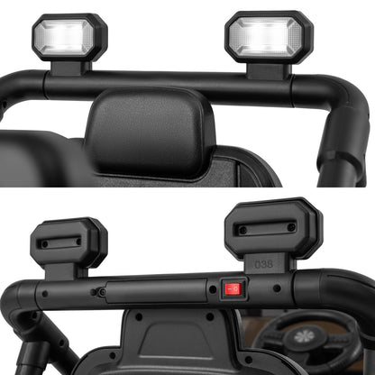 12V Kids Ride on Truck Car with Remote Control Threaded Wheels and 3 Speeds, Red Powered Ride On Toys at Gallery Canada