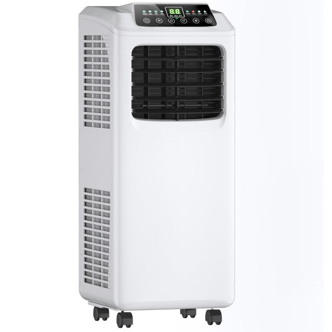 9000 BTU Portable Air Conditioner, Dehumidifier, Remote, Black, White Portable Air Conditioners Black & White at Gallery Canada