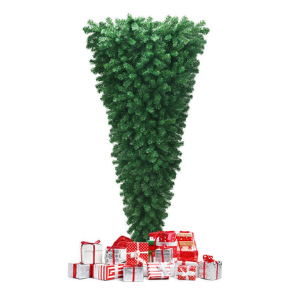 7 Feet Unlit Upside Down Artificial Christmas Tree, Green Christmas Tree at Gallery Canada
