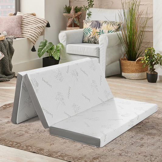 4 Inch Tri-Fold Cooling Gel Memory Foam Mattress, Queen Size Mattresses Options at Gallery Canada