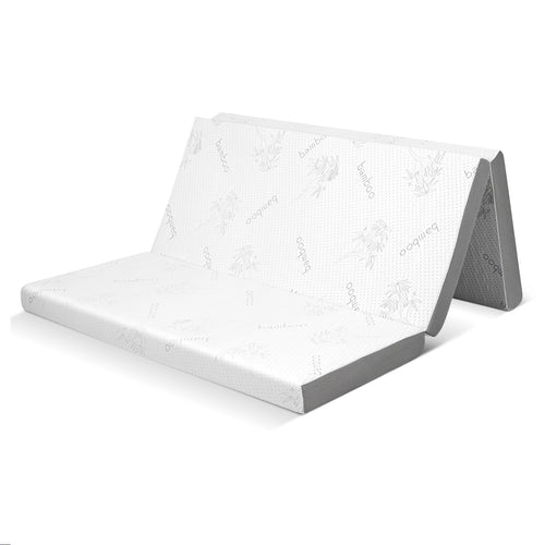 4 Inch Tri-Fold Cooling Gel Memory Foam Mattress, Full Size