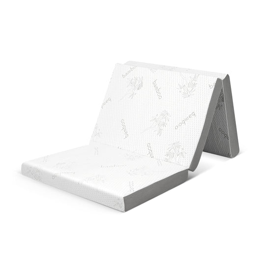 4 Inch Tri-Fold Cooling Gel Memory Foam Mattress, Twin XL Mattresses Twin XL at Gallery Canada