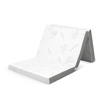 4 Inch Tri-Fold Cooling Gel Memory Foam Mattress, Twin XL Mattresses at Gallery Canada