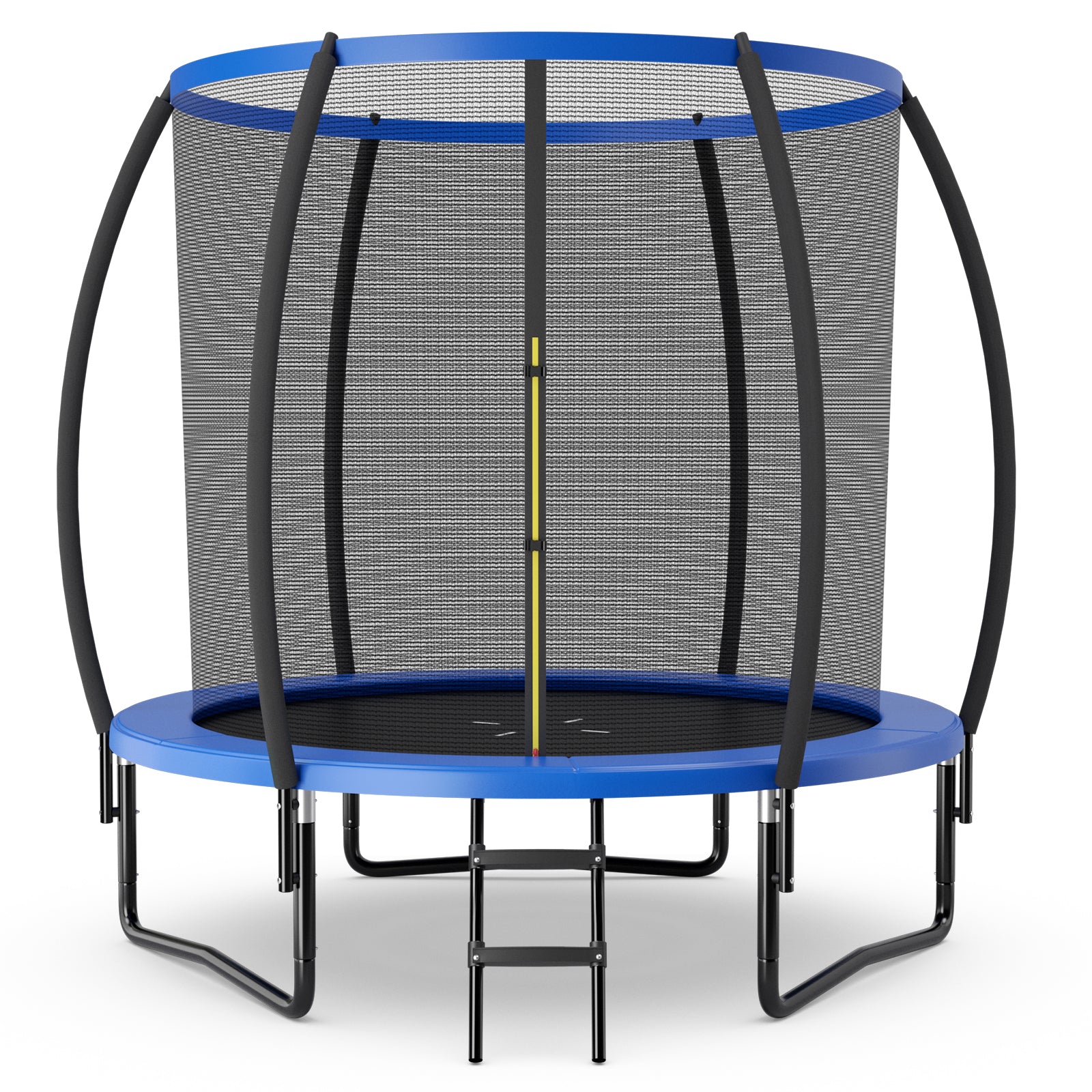 10 Feet ASTM Approved Recreational Trampoline with Ladder, Blue Trampolines Blue at Gallery Canada
