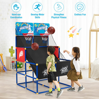 Kids Arcade Basketball Game Set with 4 Basketballs and Ball Pump, Multicolor Toy Sports at Gallery Canada