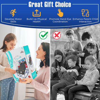 Kids Arcade Basketball Game Set with 4 Basketballs and Ball Pump, Multicolor Toy Sports at Gallery Canada