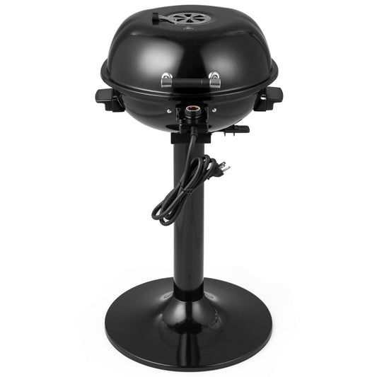 1600W Electric BBQ Grill with Removable Non-Stick Warming Rack, Black Outdoor Grills Black at Gallery Canada