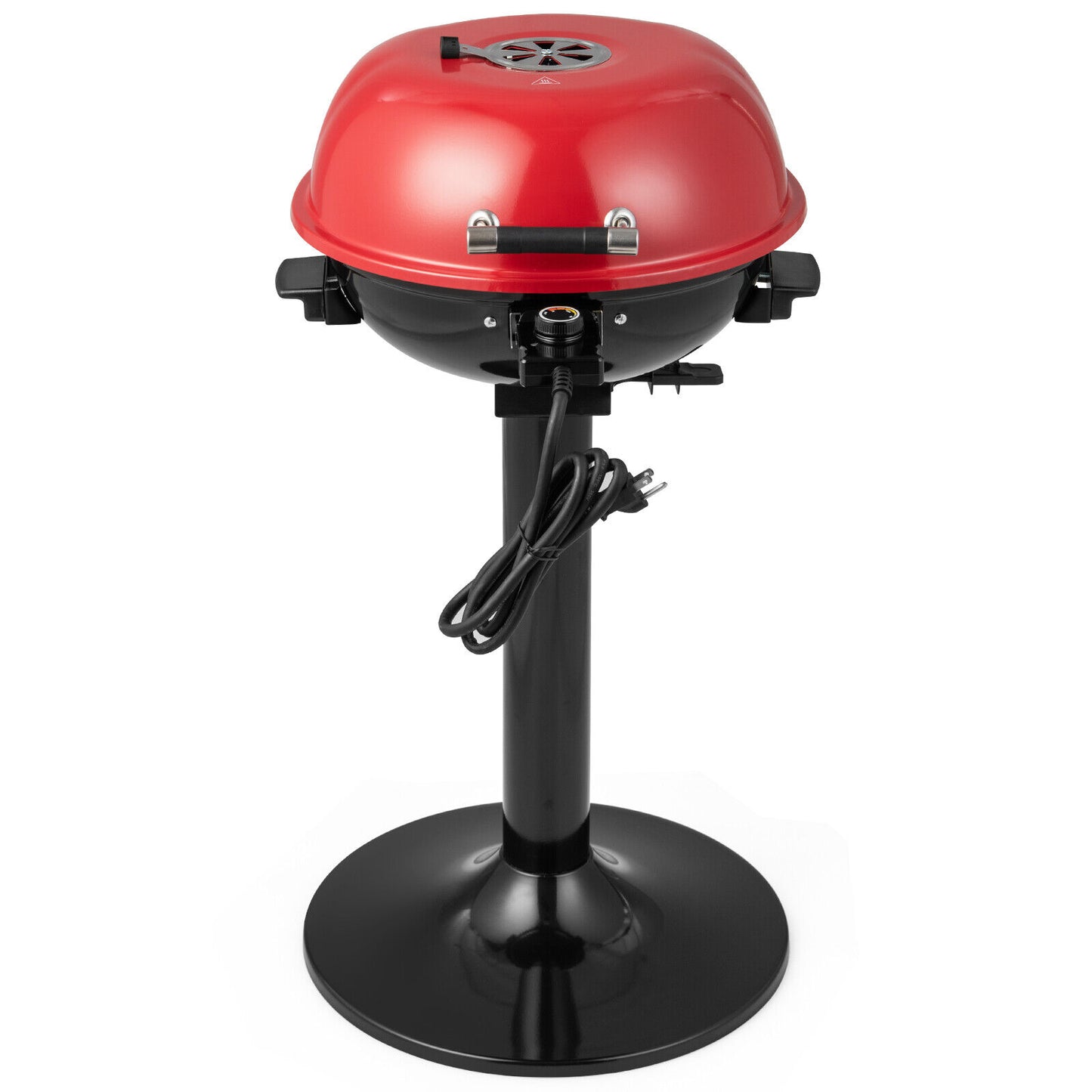 1600W Electric BBQ Grill with Removable Non-Stick Warming Rack, Red Outdoor Grills Red at Gallery Canada