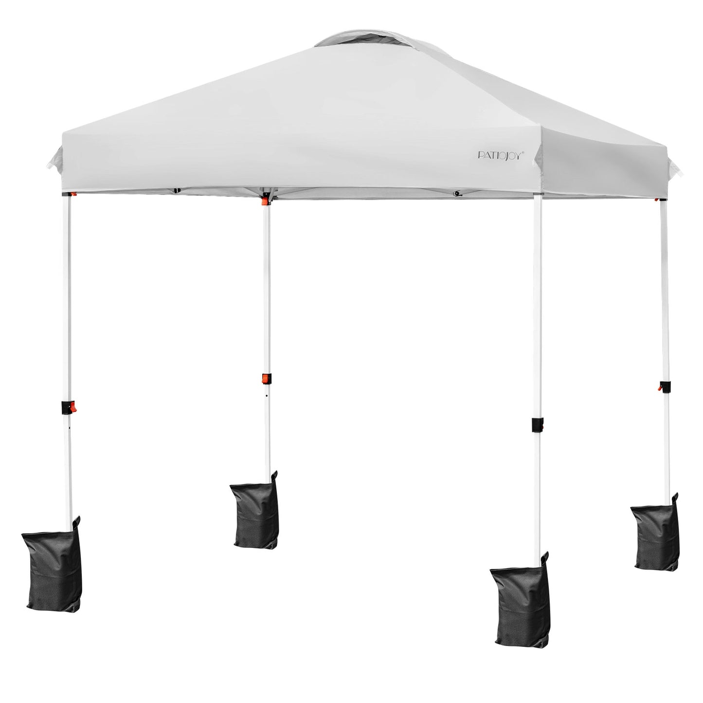 6.6 x 6.6 Feet Pop-Up Canopy Tent, With Roller Bag, Gray Canopies Gray at Gallery Canada